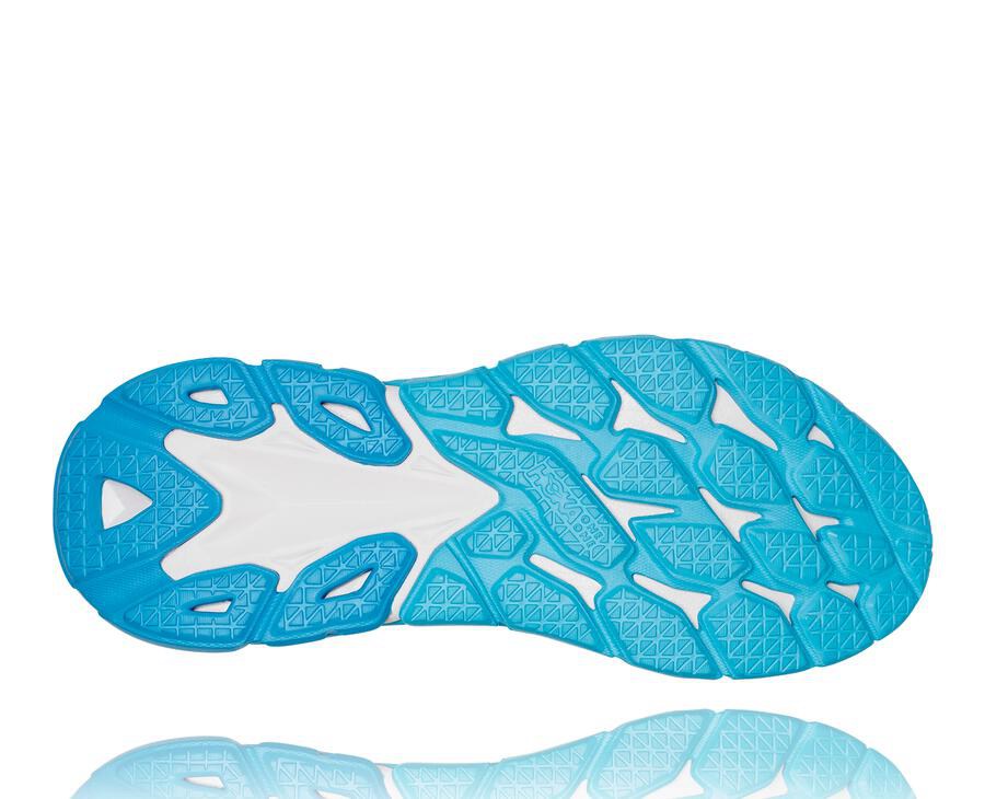 Hoka One One Løbesko Herre - Clifton Edge - Hvide/Blå - 574168AVT